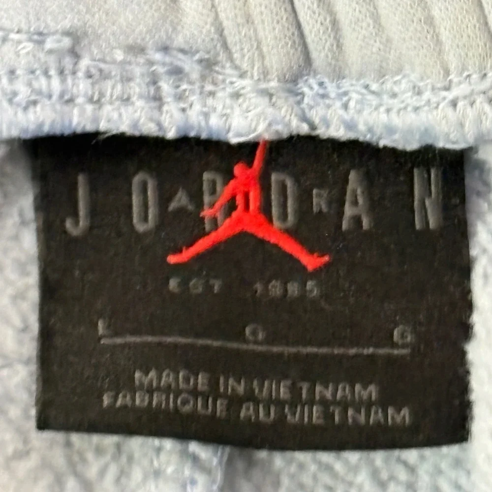 Jordan Brooklyn Fleece Shorts Light Blue FJ7782-425 Mens Large Jumpman